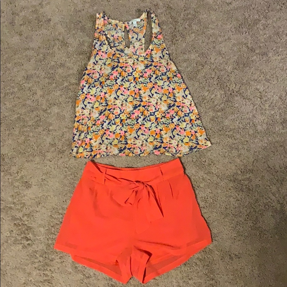 Small top and small shorts